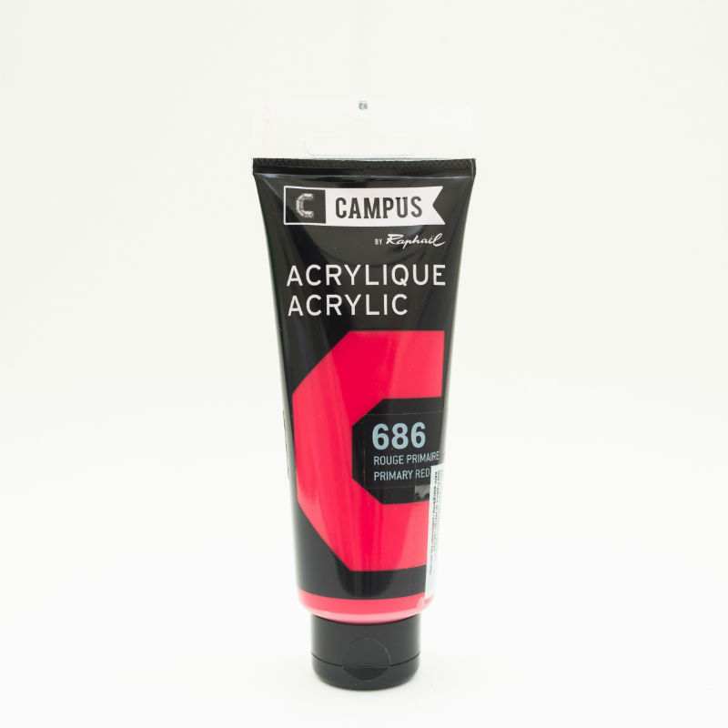 Image de  Tube 100 ml acrylique rouge primaire 