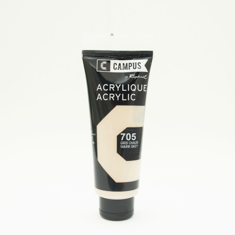 Ref. SENN131741705, Tube 100 ml acrylique gris chaud, marque SENNELIER