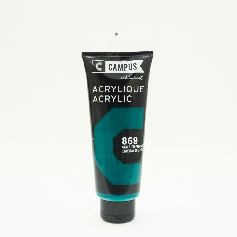Ref. SENN131741869, Tube 100 ml acrylique vert émeraude, marque SENNELIER
