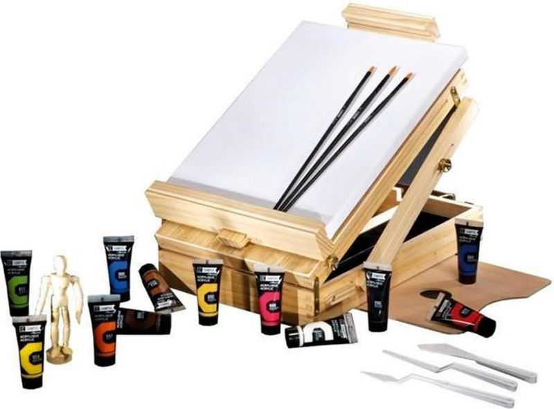 Image de  Boite initiation avec chevalet - 12 tubes 21 ml 