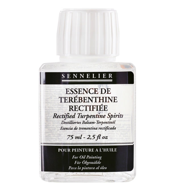 Image de  Flacon 75 ml essence térébenthine huile 