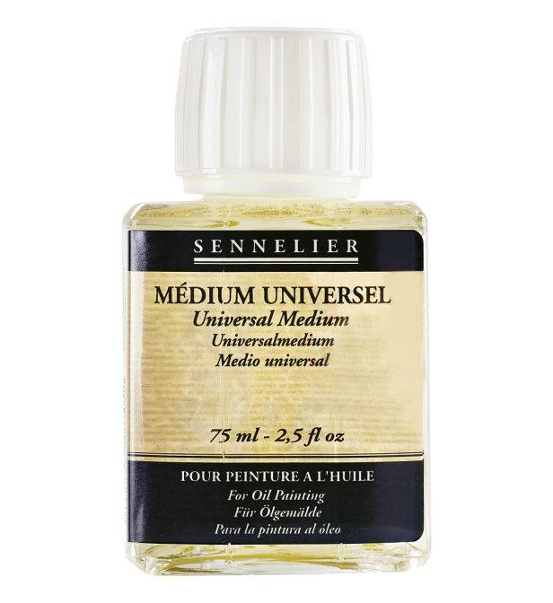 Ref. SENN13553175, Flacon 75 ml medium universel huile, marque SENNELIER