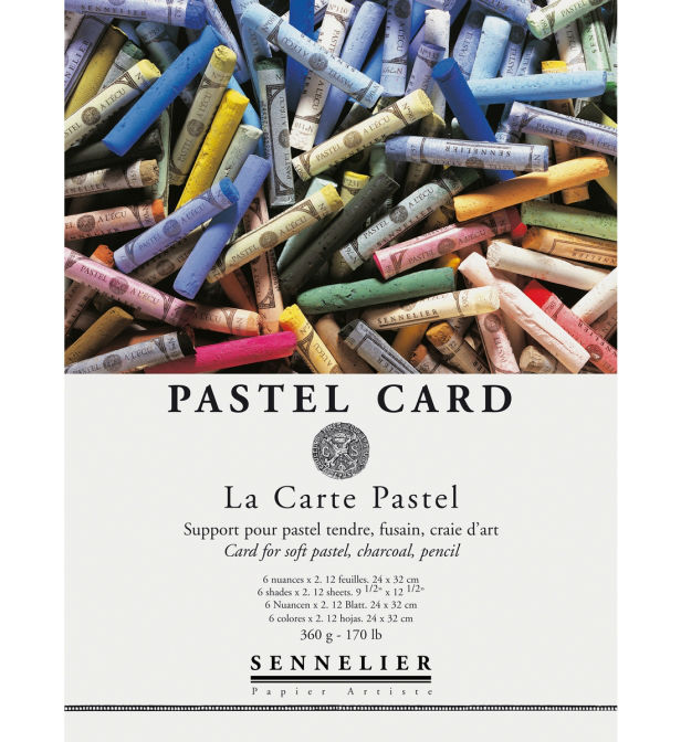 Image de  Bloc 12 feuilles papier pastel 24x32 
