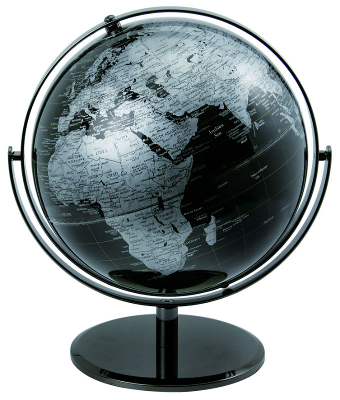 Image de  Globe politique ø25 cm noir 