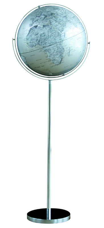 Image de  Globe 42.5 cm silver sur pied 