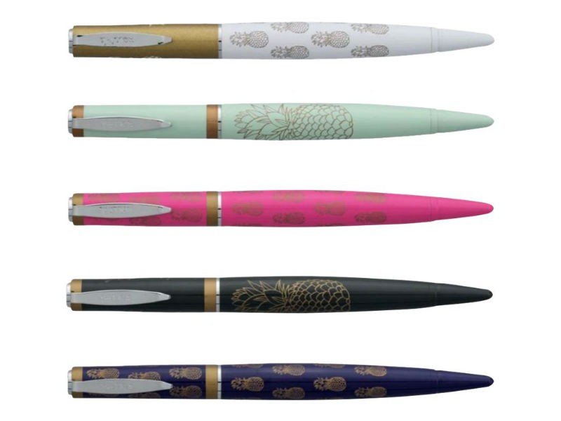 Image de  Stylo roller gold ananas 