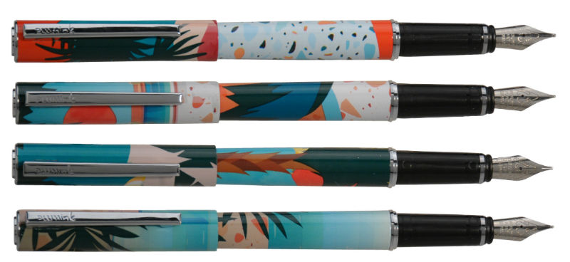 Image de  Stylo Plume Plumink métal tropiques 