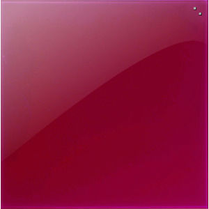 Image de  Tableau en verre rouge 100x100cm 