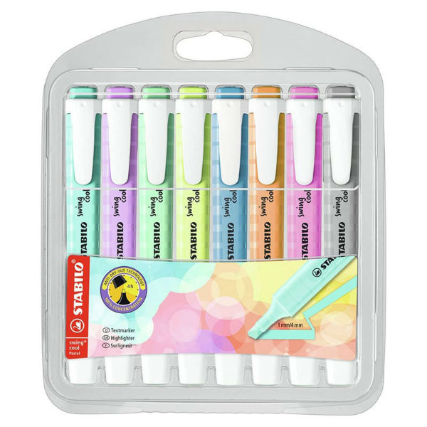 Image de  Poch 8 surligneurs swing cool pastel 