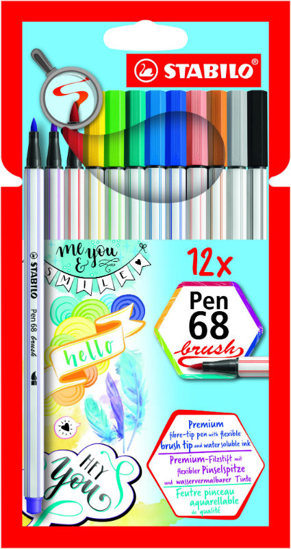 Image de  Étui 12 Stabilo Pen 68 brush 