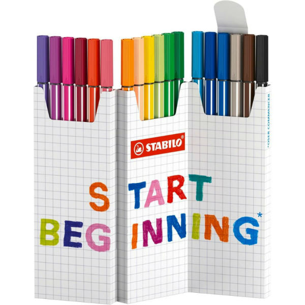 Image de  Étui zig-zag 18 stabilo pen 68 