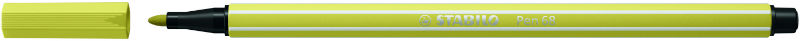 Image de  Stylo feutre Stabilo Pen 68 jaune moutarde 