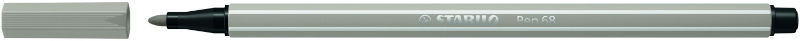 Image de  Stylo feutre Stabilo Pen 68 gris perle 