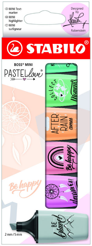 Image de  Pochette de 6 Surligneurs Boss Mini Pastellove 