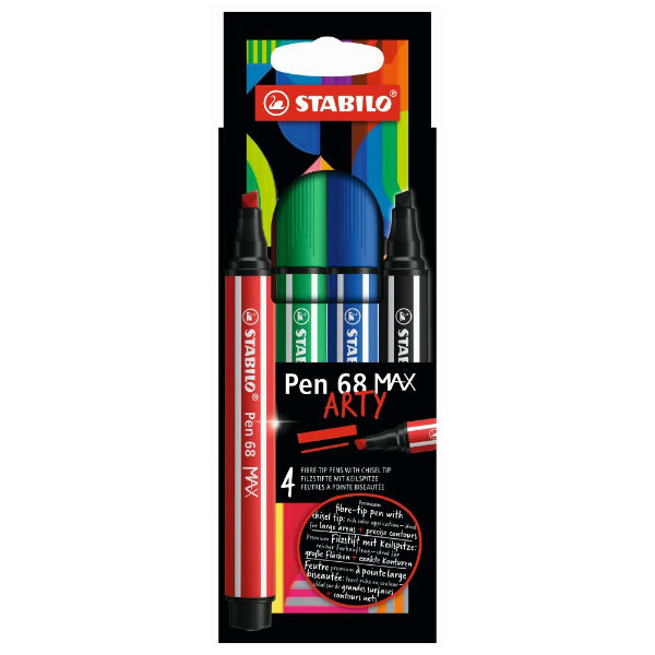 Image de  Étui de 4 Stylos feutres Pen 68 Max Arty 