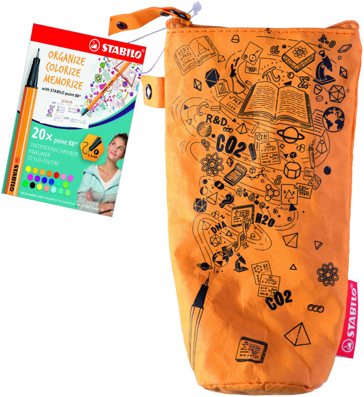 Image de  Trousse 20 Stabilo Point 88 papier-tissu 