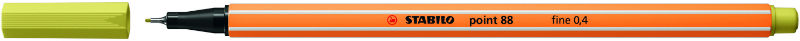 Image de  Stylo-feutre Stabilo Point 88  jaune moutarde 