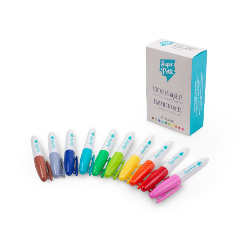 Image de  Boite 10 feutres effaçables pour silicone 