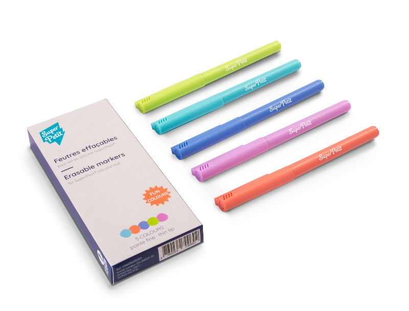 Image de  Boite 5 feutres pastel pointe fine 
