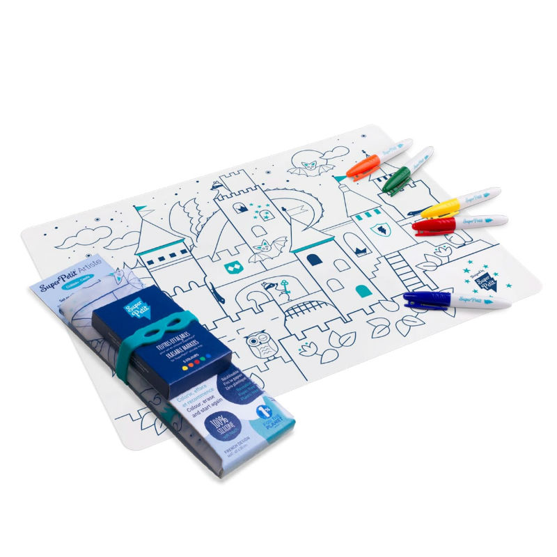 Image de  Set en silicone à colorier château 