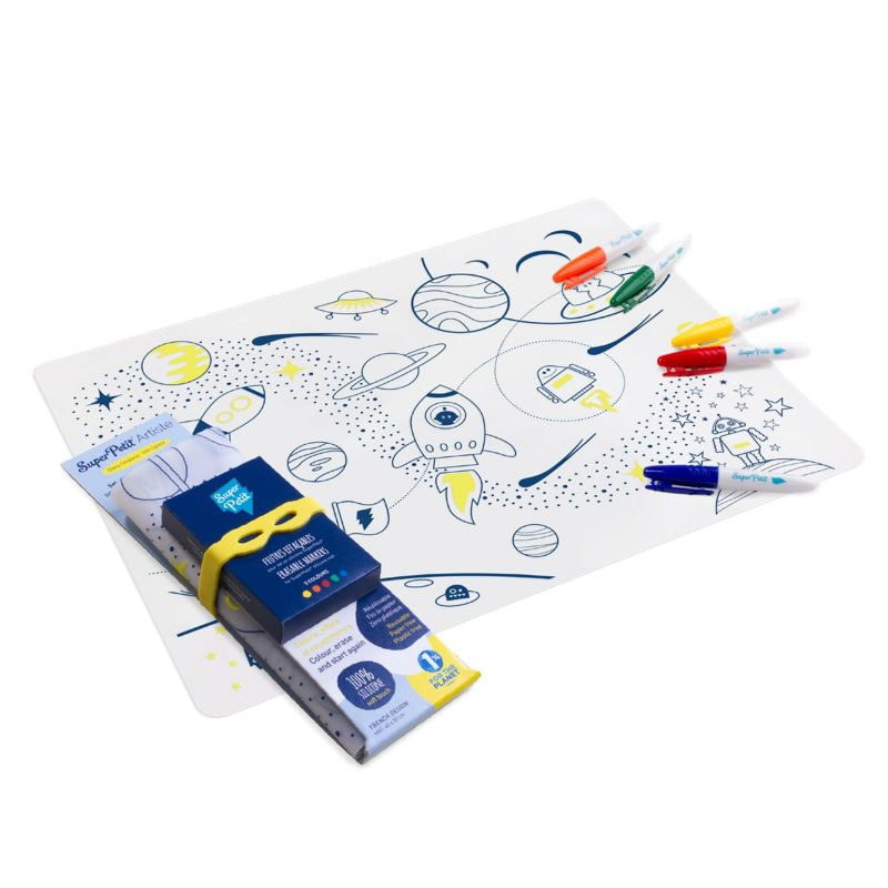 Image de  Set en silicone à colorier dans l'espace 