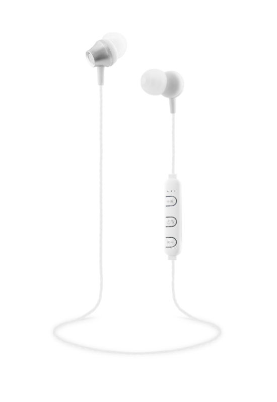 Image de  Ecouteurs bluetooth Steel ergo avec micro argent 