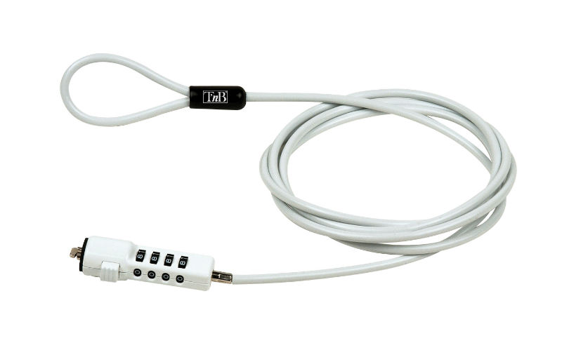 Image de  Câble antivol à code blanc 