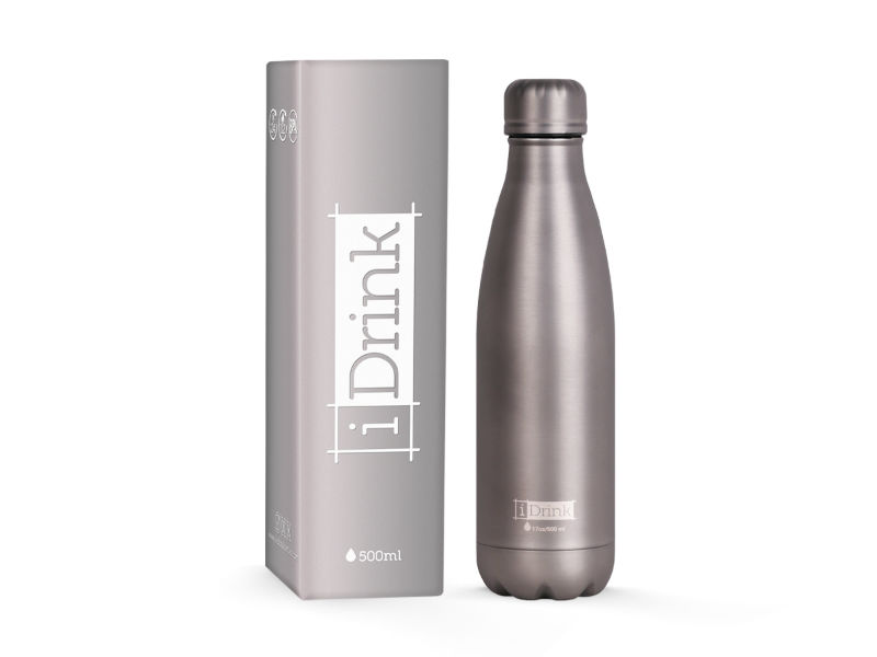Image de  Bouteille thermique I-Drink 500 ml gris mat 