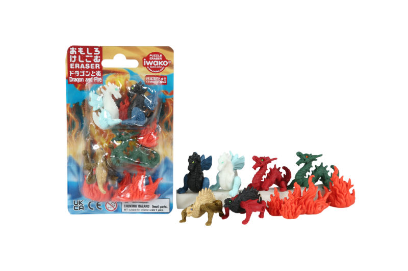 Image de  Set gommes - Dragons 