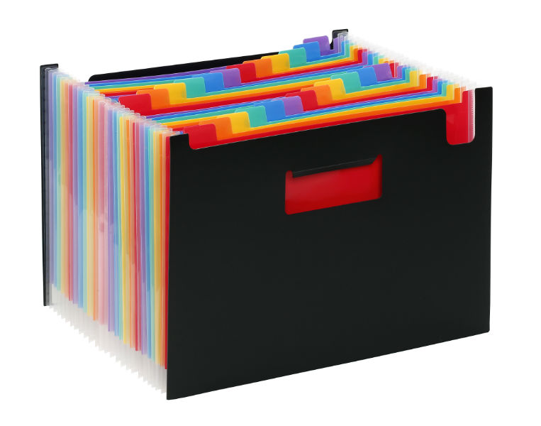 Image de  Trieur extensible seatcase A4 24 compartiments Rainbow Class 