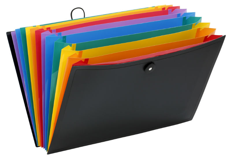 Image de  Trieur extensible A4 12 compartiments Rainbow Class 