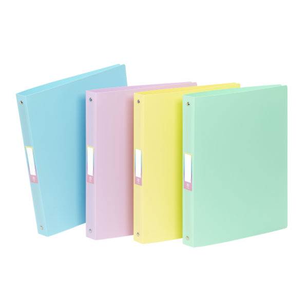 Image de  Classeur souple A4 4 anneaux dos 3,5 Rainbow Pastel 