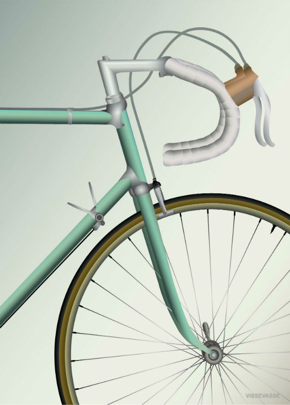 Image de  Affiche 30x40 vélo de course 
