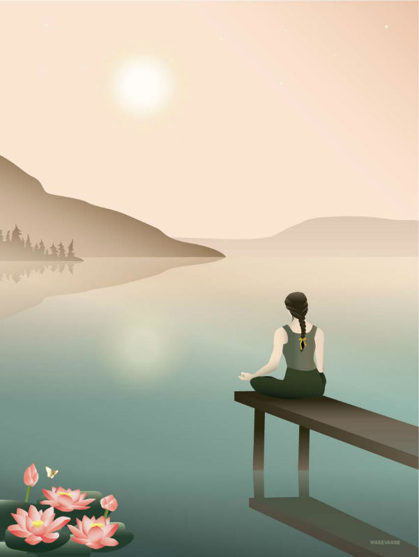 Image de  Affiche 30x40 lotus 