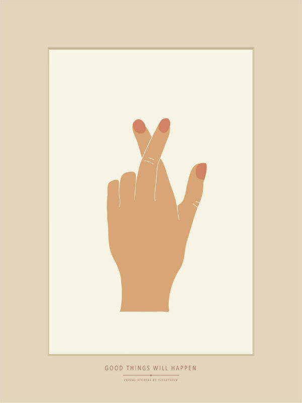 Image de  Affiche 30x40 good things will happen 