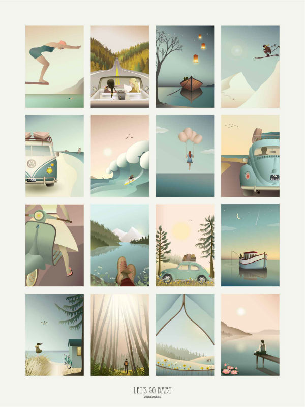 Image de  Affiche 30x40 let's go baby 
