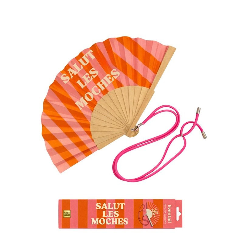 Ref. WOO3900103, Woom - Éventail avec bandoulière - Salut Les Moches, marque WOOM