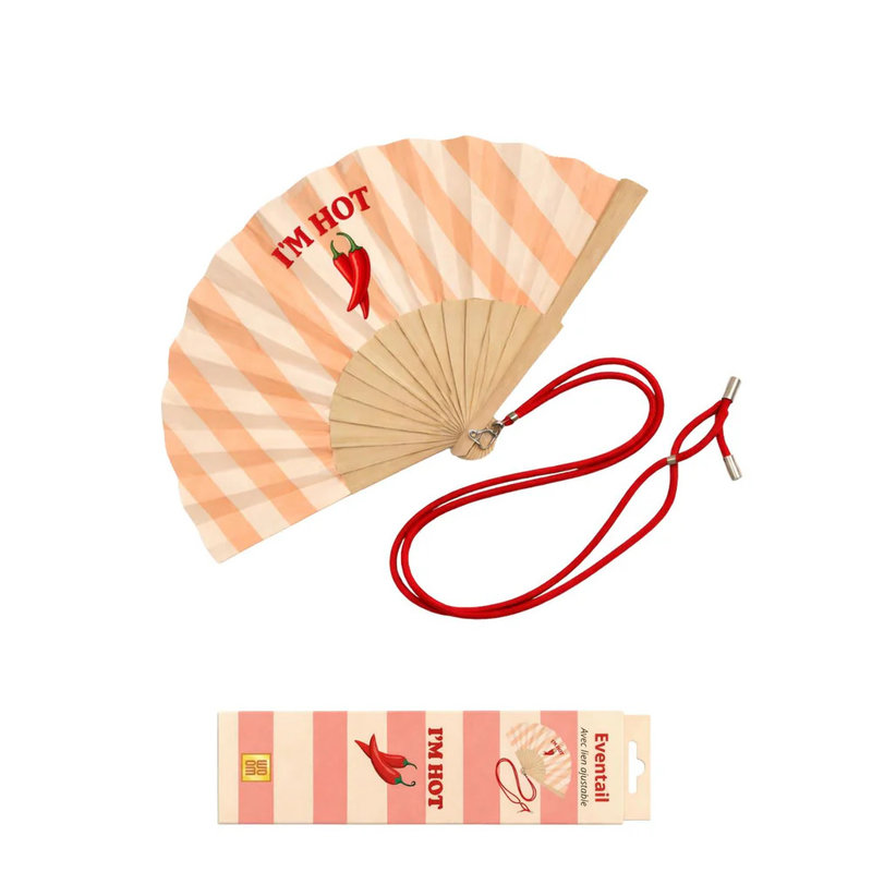 Ref. WOO5100102, Woom - Éventail avec bandoulière - I'm Hot, marque WOOM